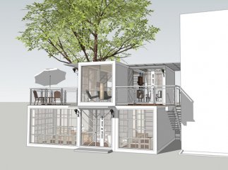 這集裝箱都要美爆了！創(chuàng)意集裝箱民宿酒店設計